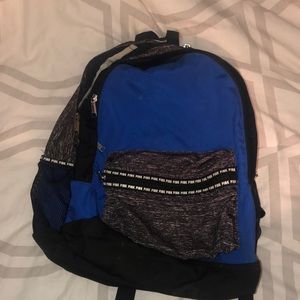 Blue and Black PINK Backpack